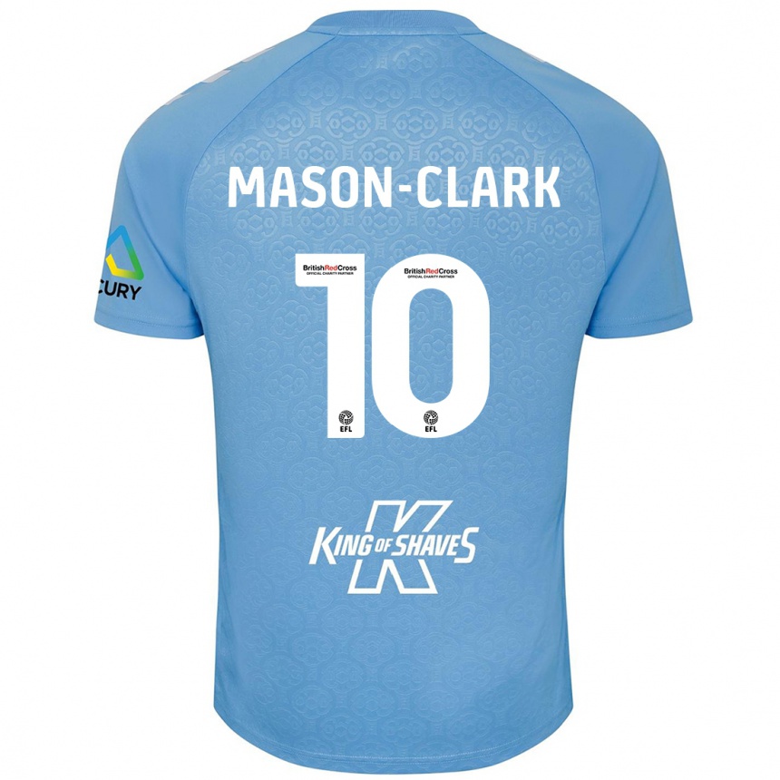 Kids Football Ephron Mason-Clark #10 Blue White Home Jersey 2024/25 T-Shirt Uk