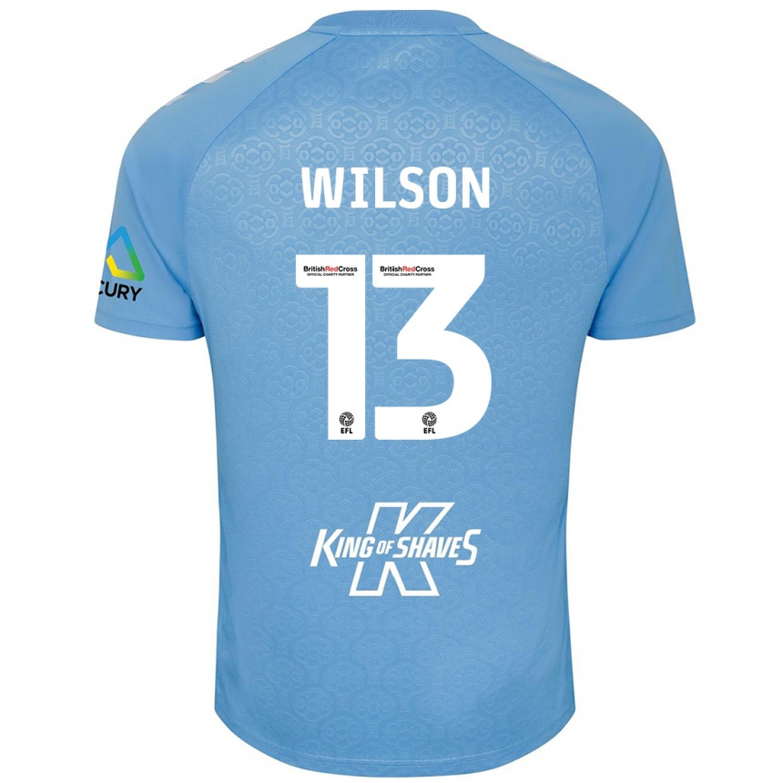 Kids Football Ben Wilson #13 Blue White Home Jersey 2024/25 T-Shirt Uk