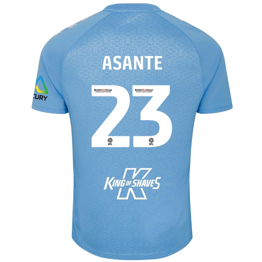 Kids Football Brandon Thomas-Asante #23 Blue White Home Jersey 2024/25 T-Shirt Uk