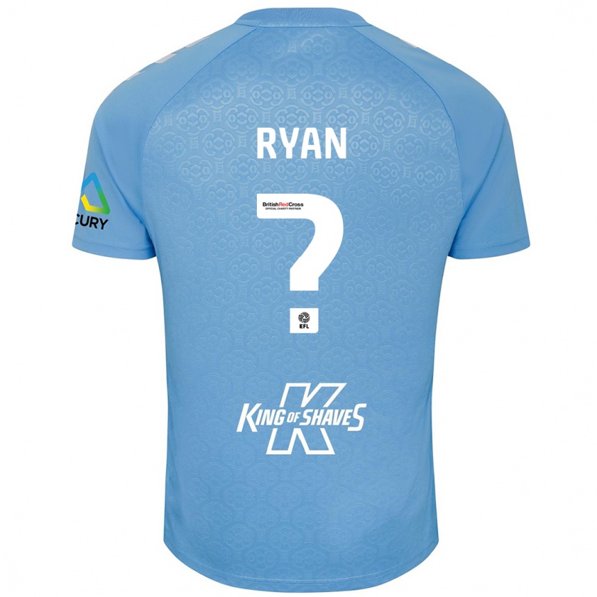 Kids Football Kain Ryan #0 Blue White Home Jersey 2024/25 T-Shirt Uk