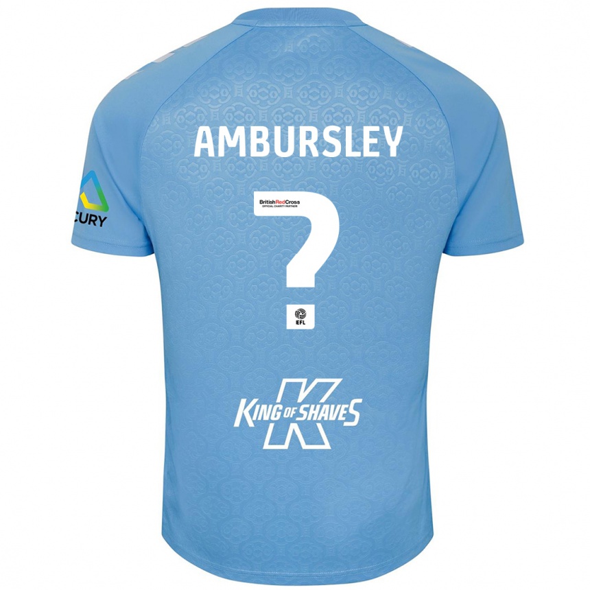 Kids Football Conrad Ambursley #0 Blue White Home Jersey 2024/25 T-Shirt Uk