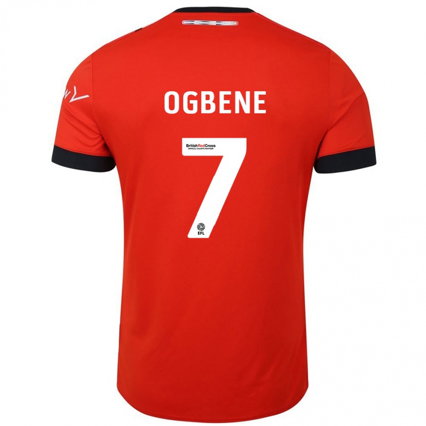 Kids Football Chiedozie Ogbene #7 Orange Black Home Jersey 2024/25 T-Shirt Uk