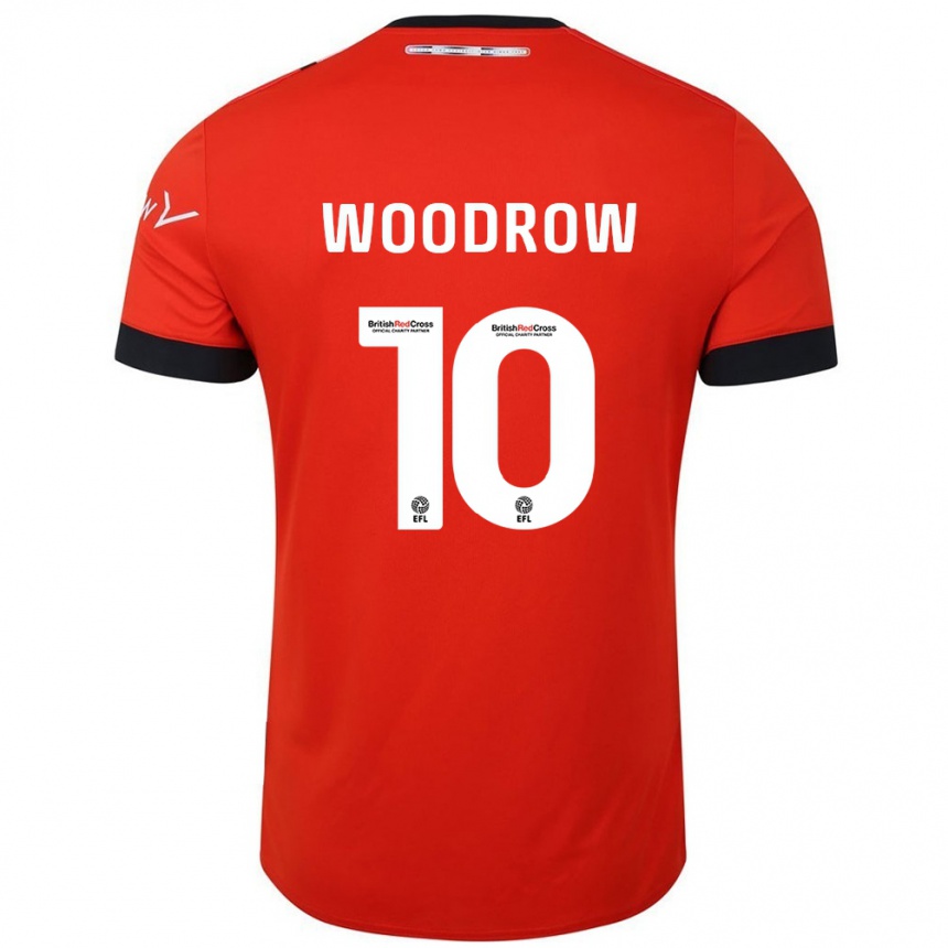 Kids Football Cauley Woodrow #10 Orange Black Home Jersey 2024/25 T-Shirt Uk