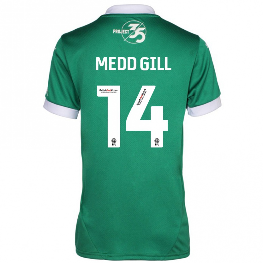 Kids Football Tamsin Medd-Gill #14 Green White Home Jersey 2024/25 T-Shirt Uk