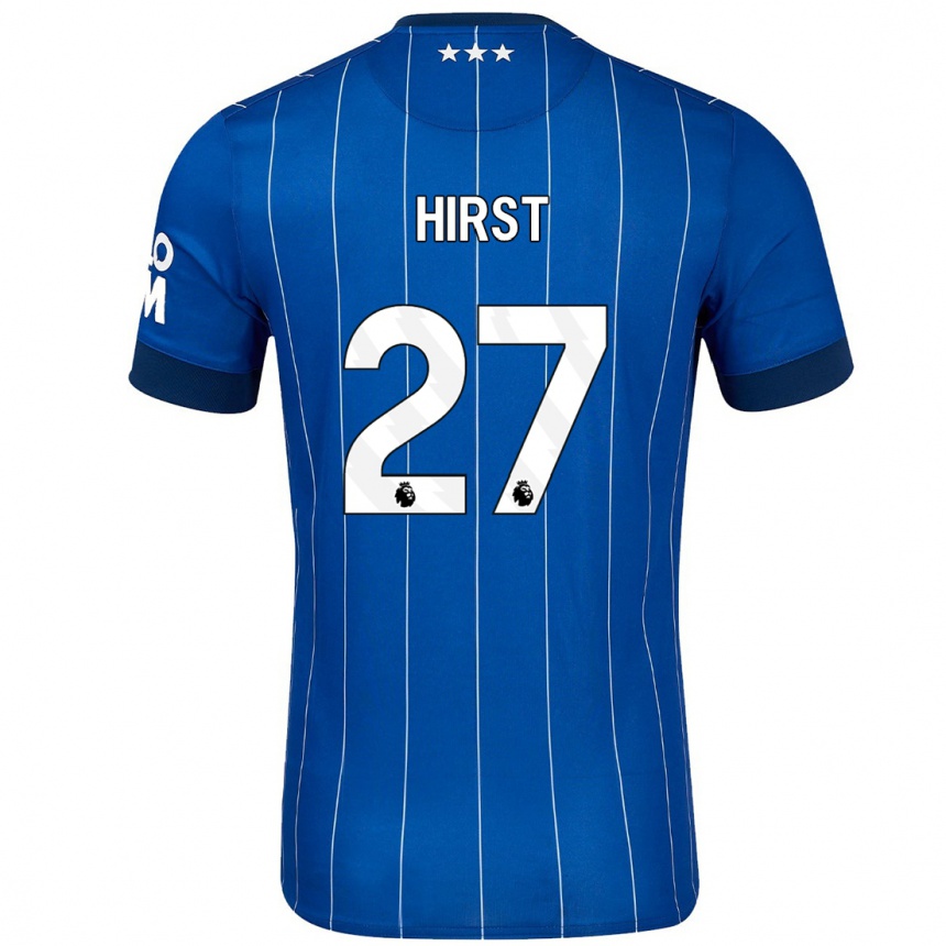 Kids Football George Hirst #27 Navy Blue Home Jersey 2024/25 T-Shirt Uk