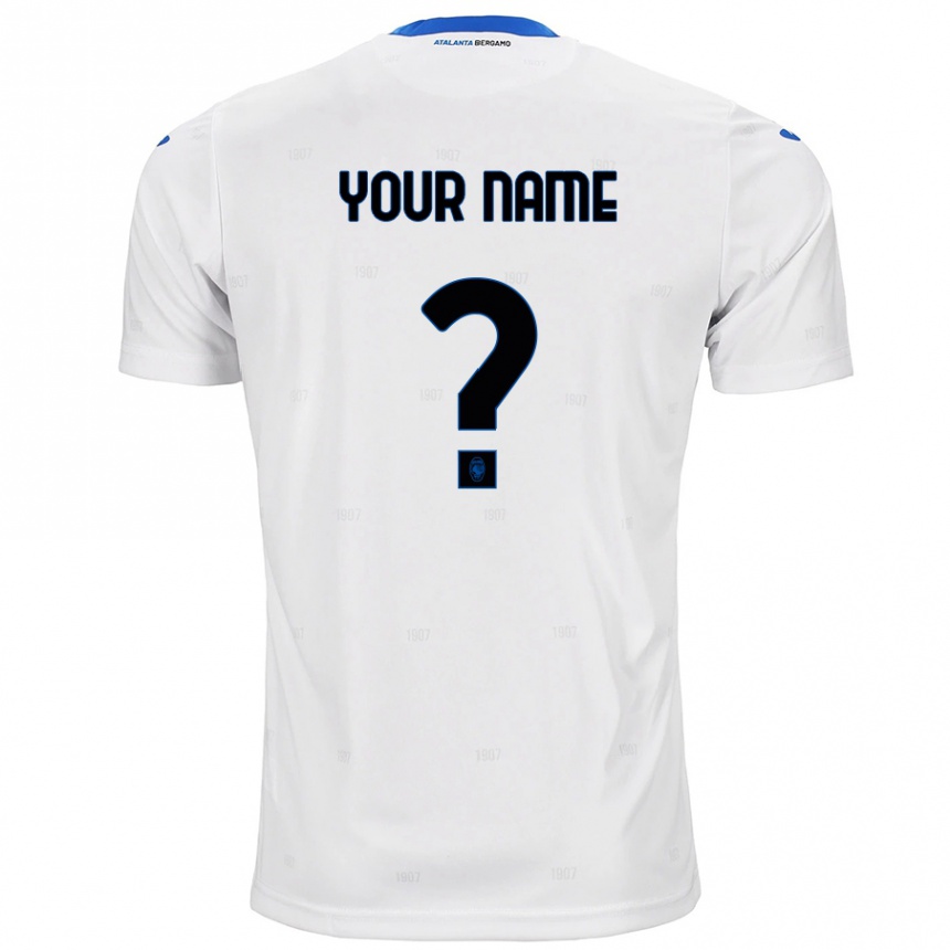 Kids Football Your Name #0 White Away Jersey 2024/25 T-Shirt Uk