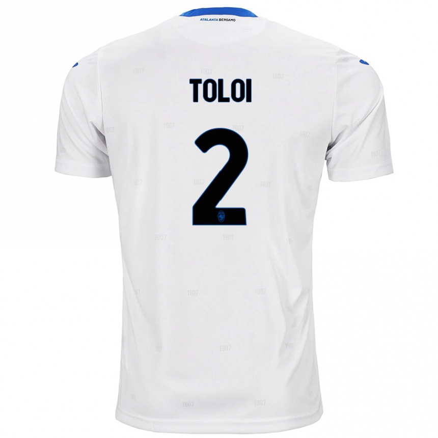 Kids Football Rafael Tolói #2 White Away Jersey 2024/25 T-Shirt Uk