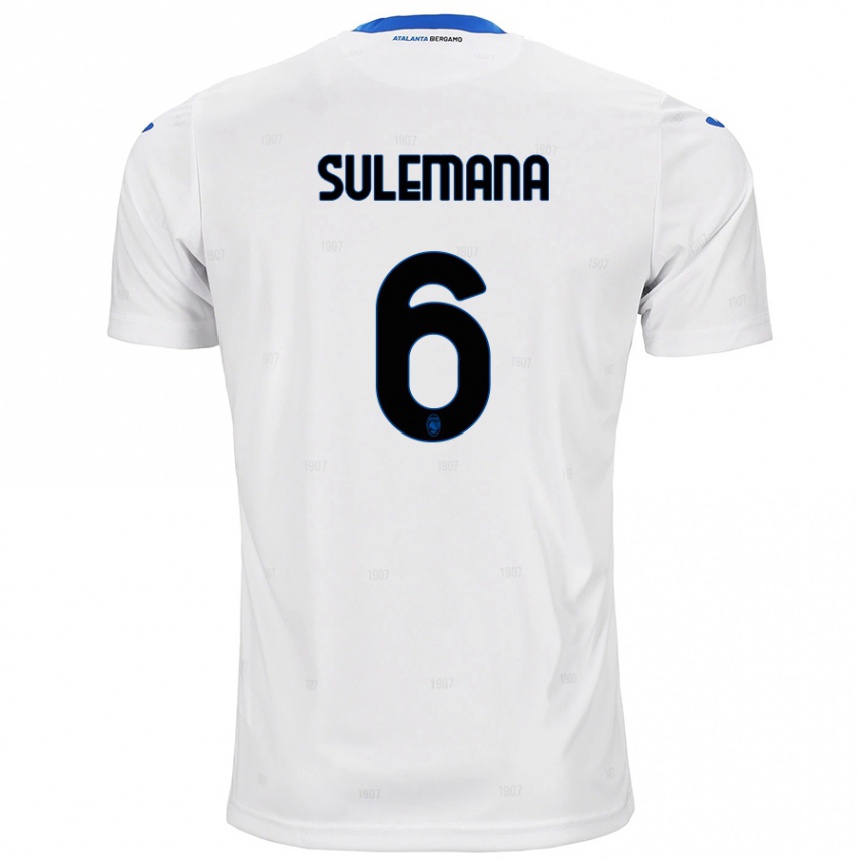 Kids Football Ibrahim Sulemana #6 White Away Jersey 2024/25 T-Shirt Uk