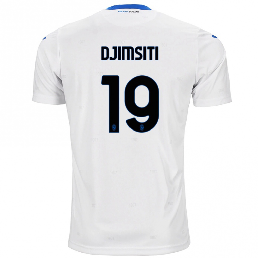 Kids Football Berat Djimsiti #19 White Away Jersey 2024/25 T-Shirt Uk