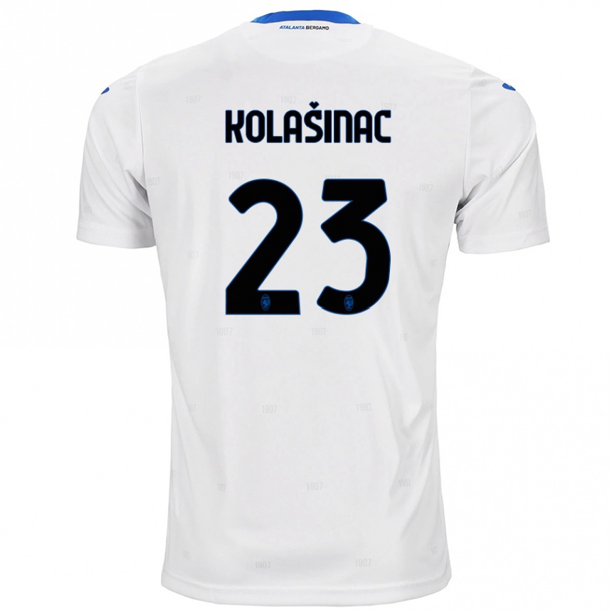 Kids Football Sead Kolasinac #23 White Away Jersey 2024/25 T-Shirt Uk