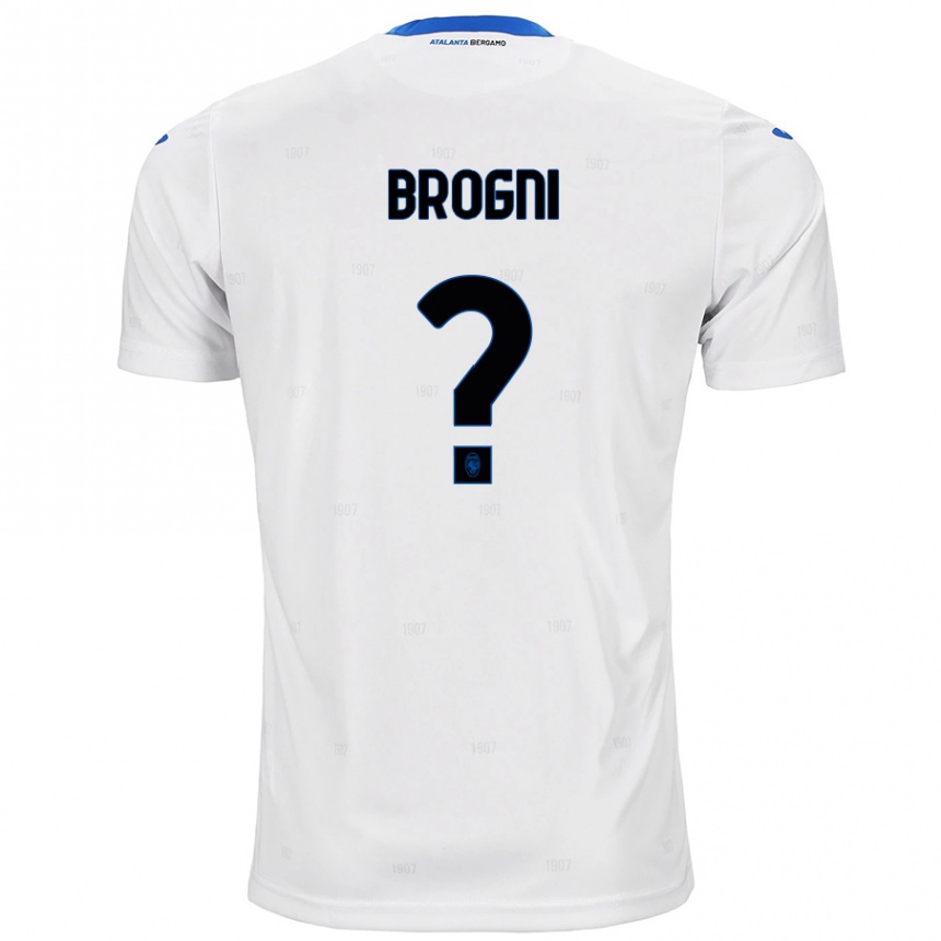 Kids Football Giorgio Brogni #0 White Away Jersey 2024/25 T-Shirt Uk