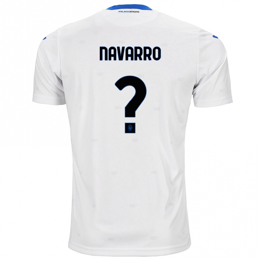 Kids Football Albert Navarro #0 White Away Jersey 2024/25 T-Shirt Uk