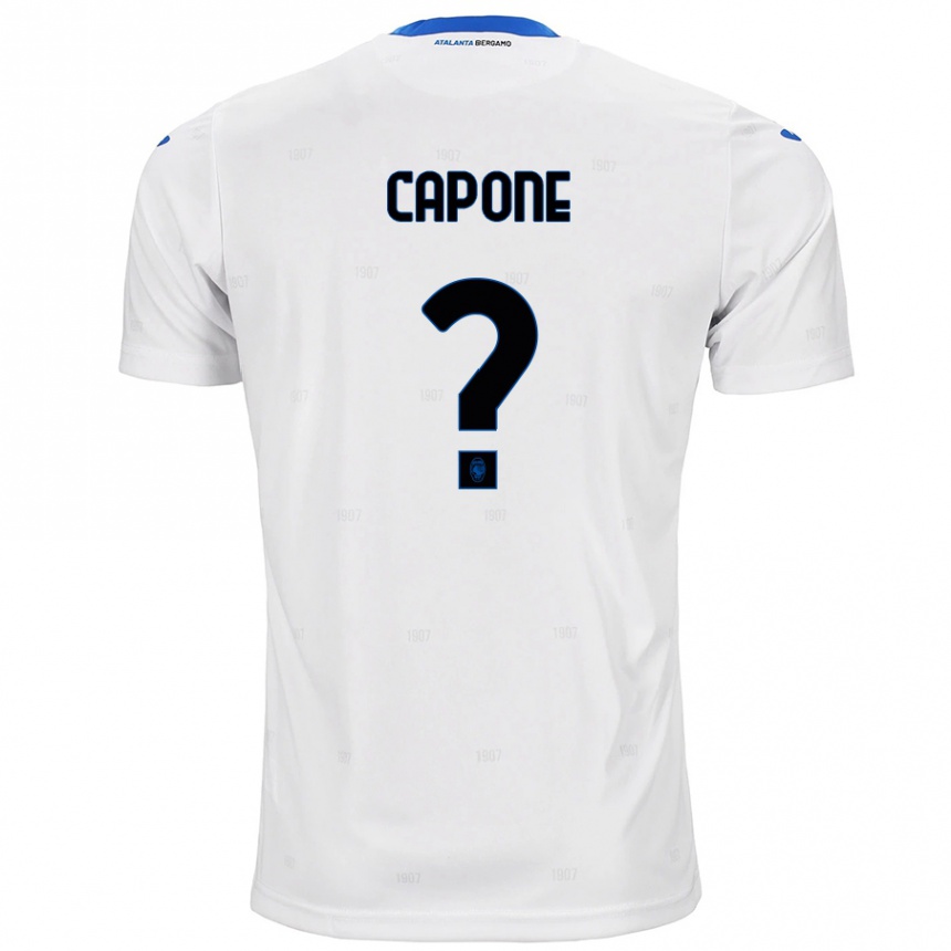 Kids Football Christian Capone #0 White Away Jersey 2024/25 T-Shirt Uk