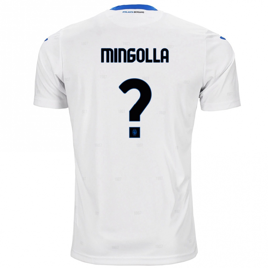 Kids Football Simone Mingolla #0 White Away Jersey 2024/25 T-Shirt Uk