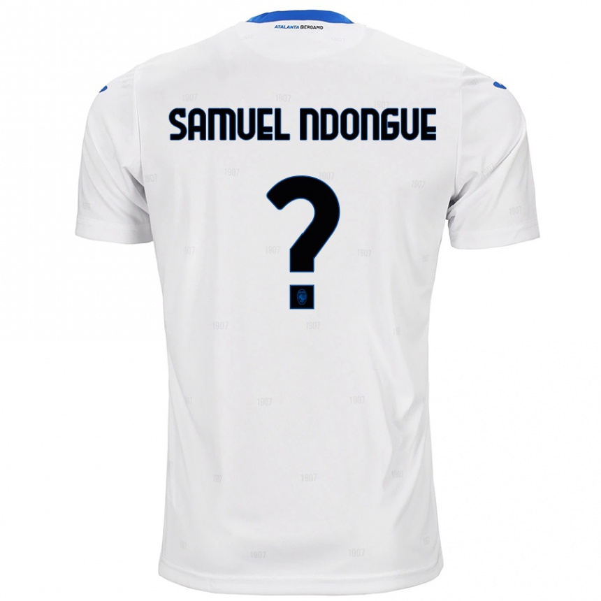 Kids Football Frederick Samuel Ndongue #0 White Away Jersey 2024/25 T-Shirt Uk