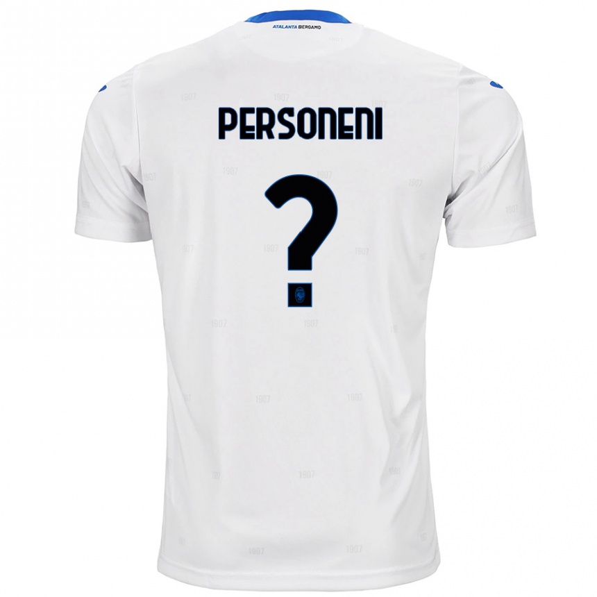 Kids Football Mirko Personeni #0 White Away Jersey 2024/25 T-Shirt Uk