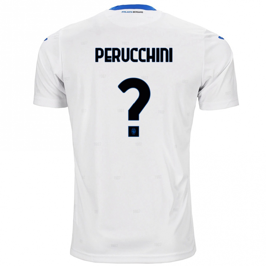 Kids Football Simone Perucchini #0 White Away Jersey 2024/25 T-Shirt Uk