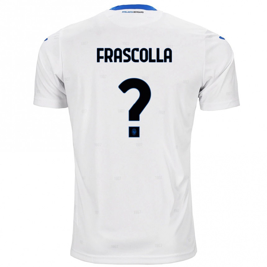 Kids Football Andrea Frascolla #0 White Away Jersey 2024/25 T-Shirt Uk