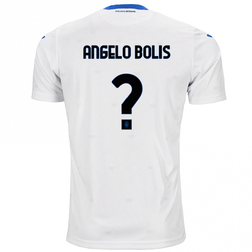 Kids Football Tommaso Angelo Bolis #0 White Away Jersey 2024/25 T-Shirt Uk