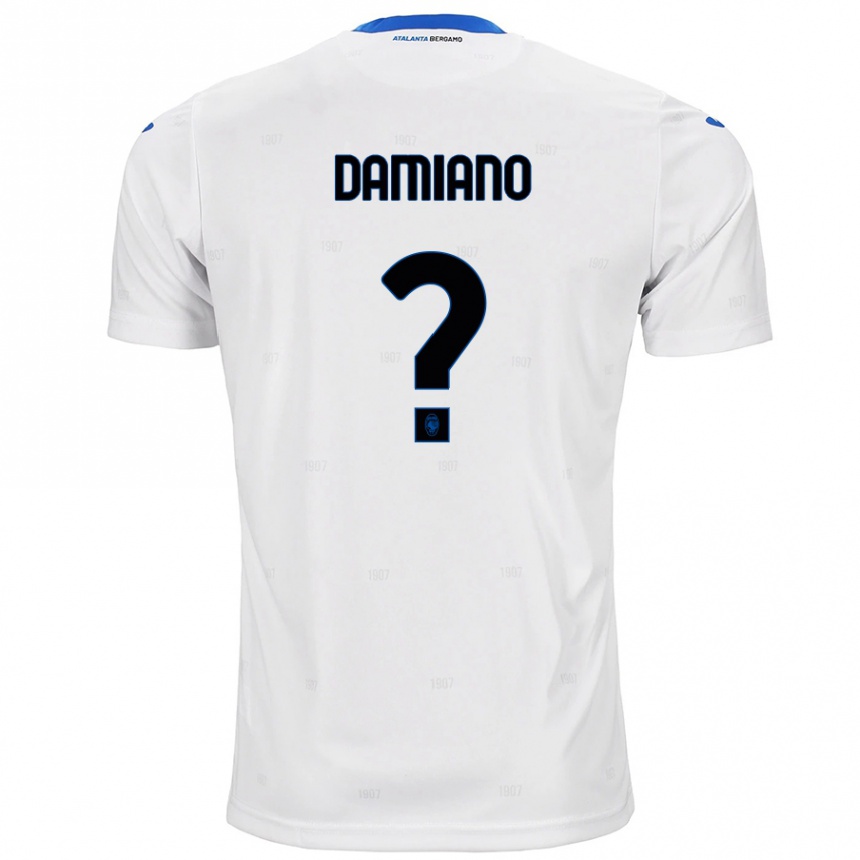 Kids Football Vincenzo Damiano #0 White Away Jersey 2024/25 T-Shirt Uk