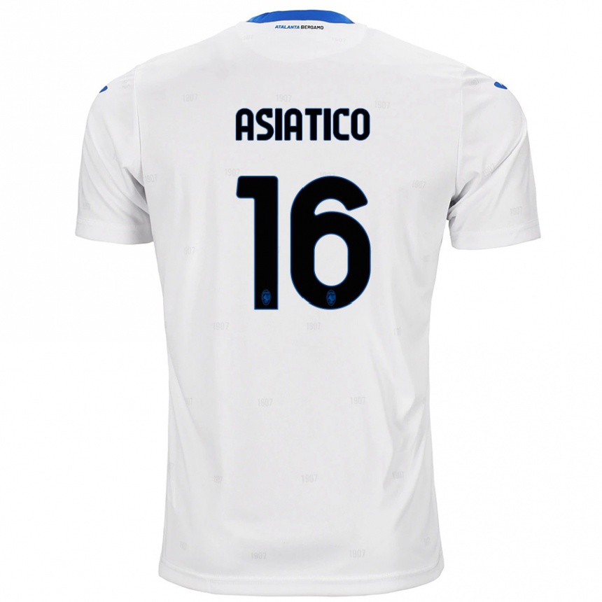 Kids Football Pietro Asiatico #16 White Away Jersey 2024/25 T-Shirt Uk