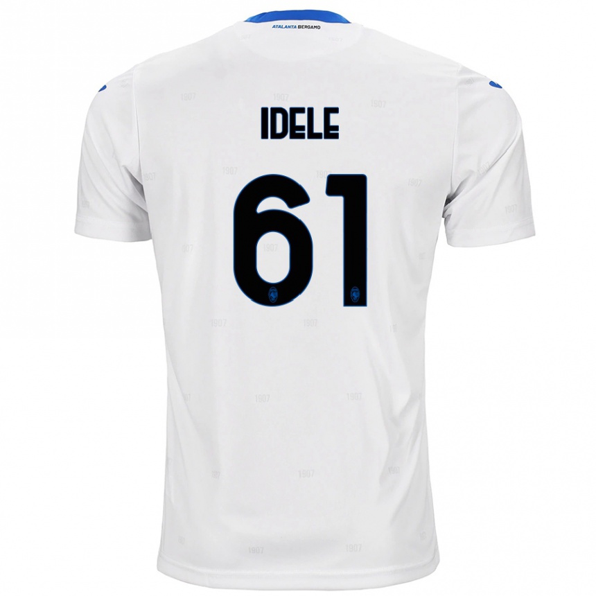 Kids Football Javison Idele #61 White Away Jersey 2024/25 T-Shirt Uk