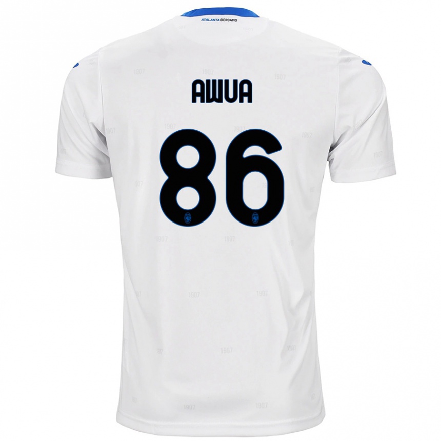 Kids Football Theophilus Awua #86 White Away Jersey 2024/25 T-Shirt Uk