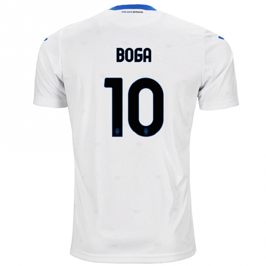 Kids Football Jeremie Boga #10 White Away Jersey 2024/25 T-Shirt Uk