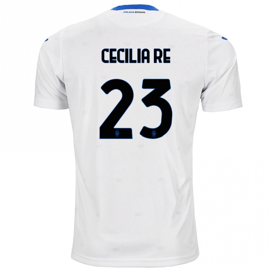 Kids Football Cecilia Re #23 White Away Jersey 2024/25 T-Shirt Uk