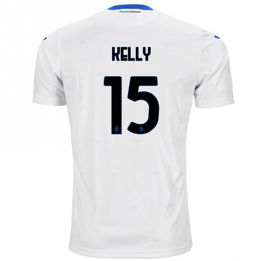 Kids Football Maegan Kelly #15 White Away Jersey 2024/25 T-Shirt Uk