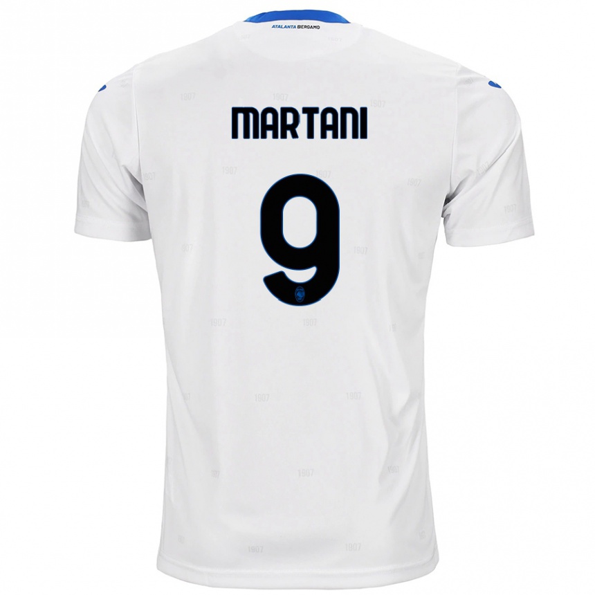 Kids Football Alice Martani #9 White Away Jersey 2024/25 T-Shirt Uk