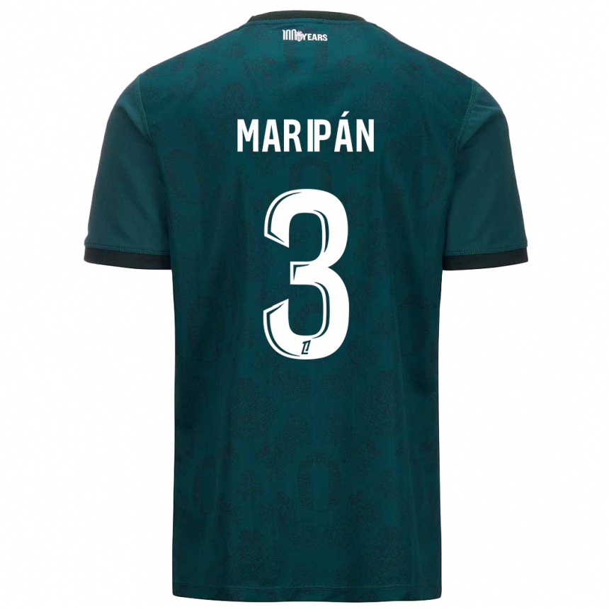 Kids Football Guillermo Maripán #3 Dark Green Away Jersey 2024/25 T-Shirt Uk