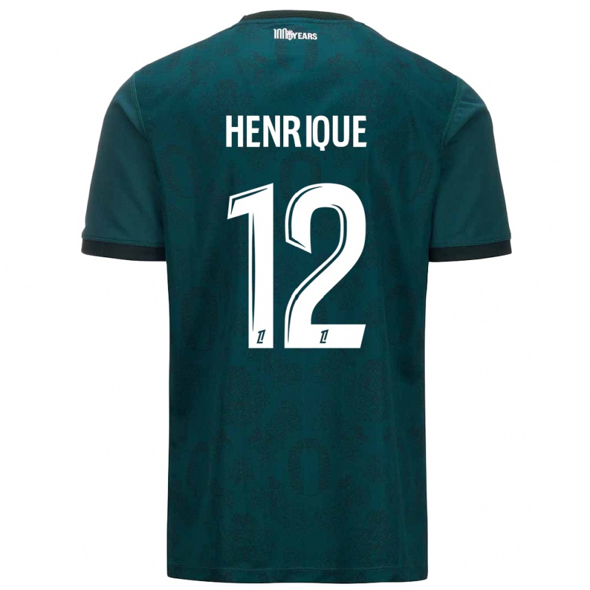 Kids Football Caio Henrique #12 Dark Green Away Jersey 2024/25 T-Shirt Uk