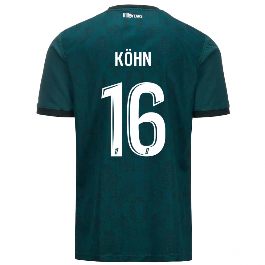 Kids Football Philipp Köhn #16 Dark Green Away Jersey 2024/25 T-Shirt Uk