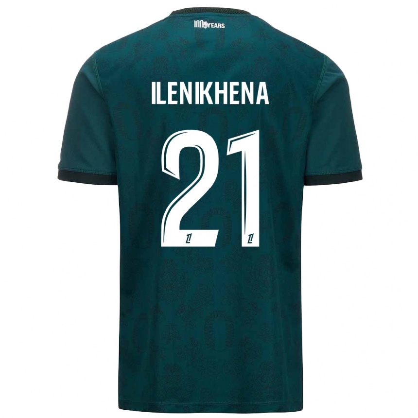 Kids Football George Ilenikhena #21 Dark Green Away Jersey 2024/25 T-Shirt Uk