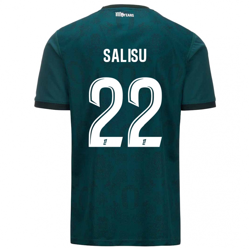 Kids Football Mohammed Salisu #22 Dark Green Away Jersey 2024/25 T-Shirt Uk