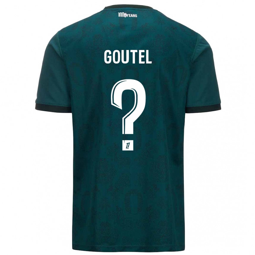 Kids Football Farid Goutel #0 Dark Green Away Jersey 2024/25 T-Shirt Uk