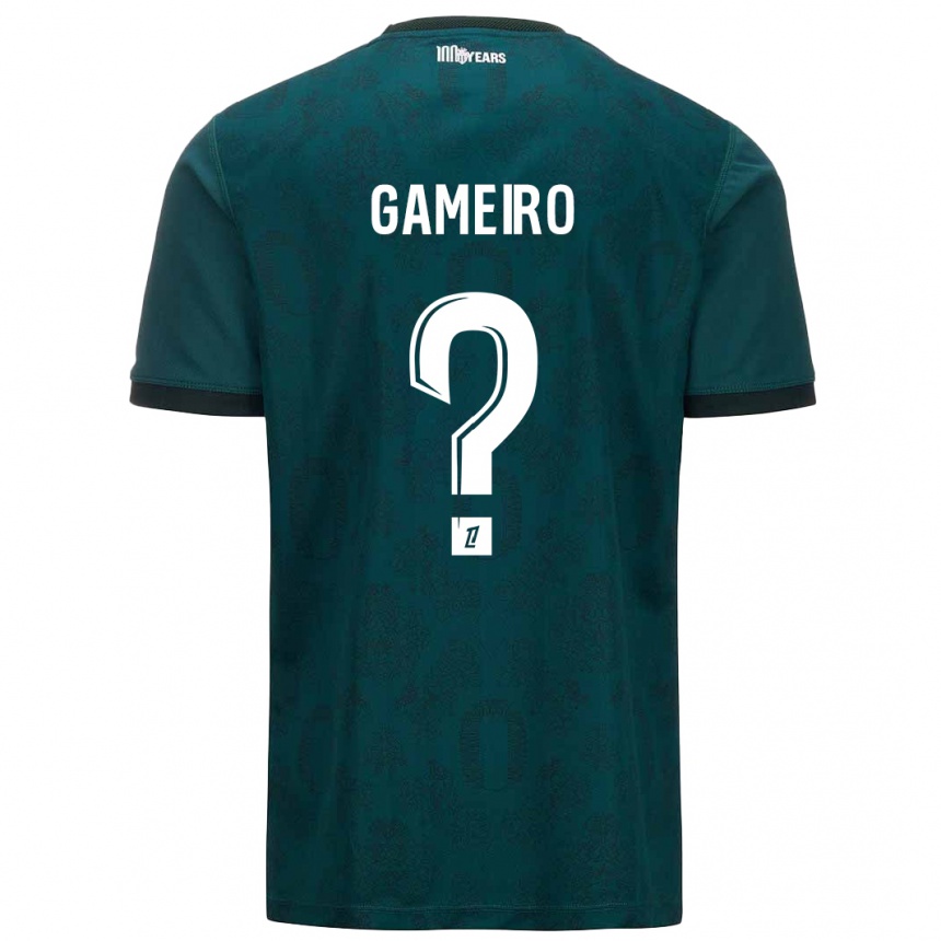 Kids Football Benoît Gameiro #0 Dark Green Away Jersey 2024/25 T-Shirt Uk