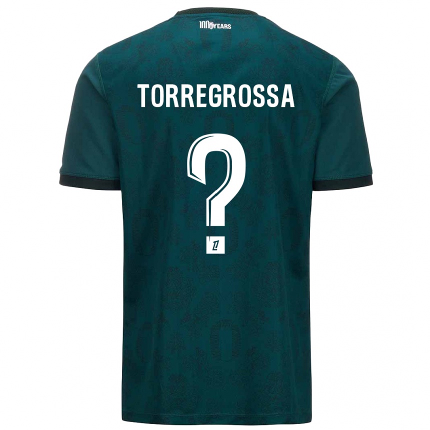 Kids Football Hugo Torregrossa #0 Dark Green Away Jersey 2024/25 T-Shirt Uk