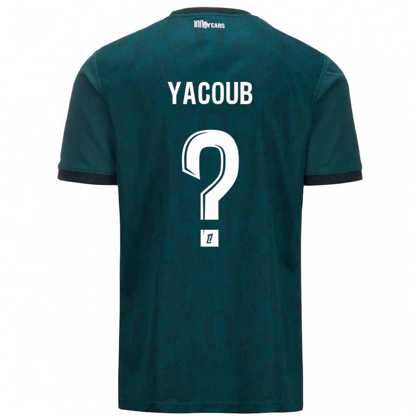 Kids Football Béchir Yacoub #0 Dark Green Away Jersey 2024/25 T-Shirt Uk