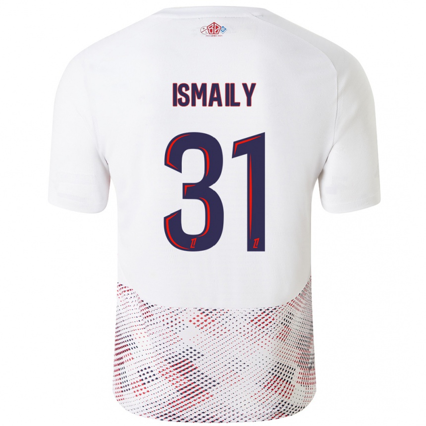 Kids Football Ismaily #31 White Royal Blue Away Jersey 2024/25 T-Shirt Uk