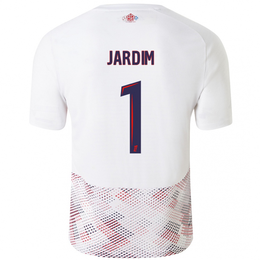 Kids Football Leo Jardim #1 White Royal Blue Away Jersey 2024/25 T-Shirt Uk