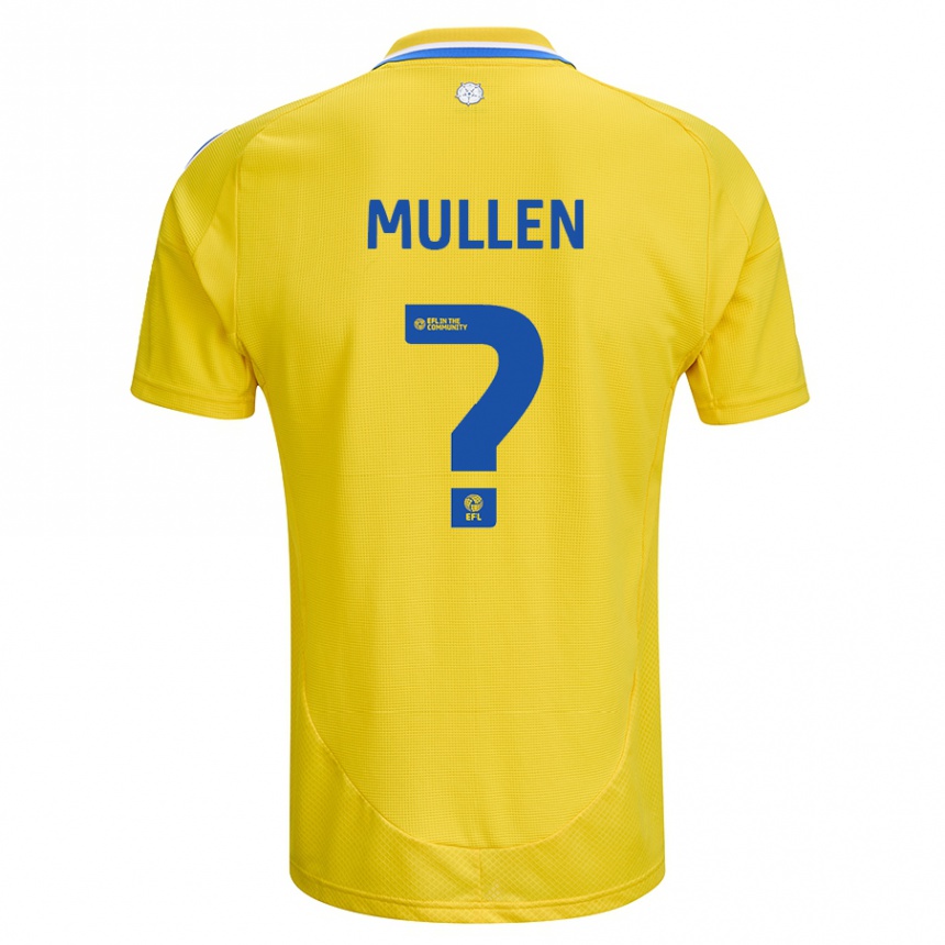 Kids Football Jeremiah Chilokoa-Mullen #0 Yellow Blue Away Jersey 2024/25 T-Shirt Uk