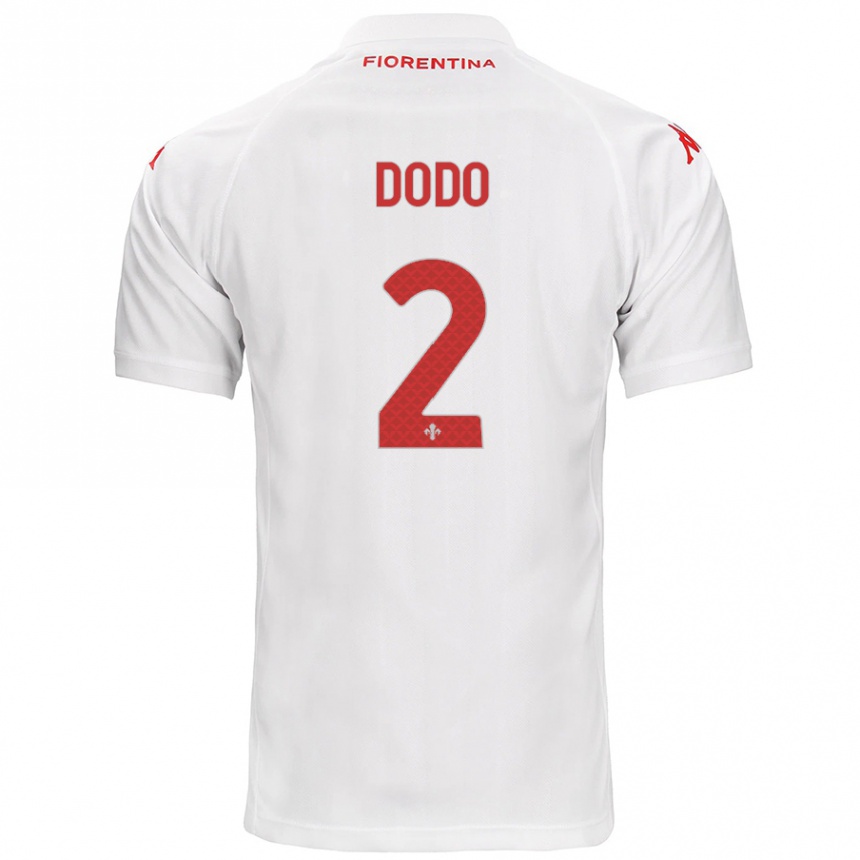 Kids Football Dodô #2 White Away Jersey 2024/25 T-Shirt Uk