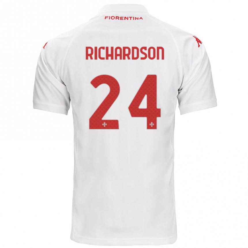 Kids Football Amir Richardson #24 White Away Jersey 2024/25 T-Shirt Uk