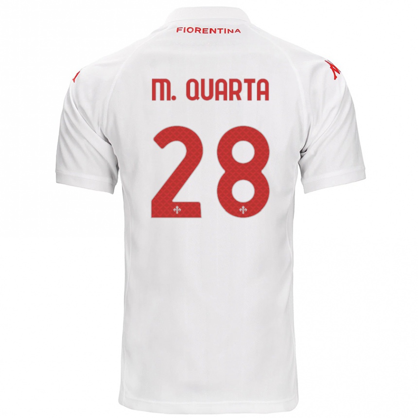 Kids Football Lucas Martínez Quarta #28 White Away Jersey 2024/25 T-Shirt Uk