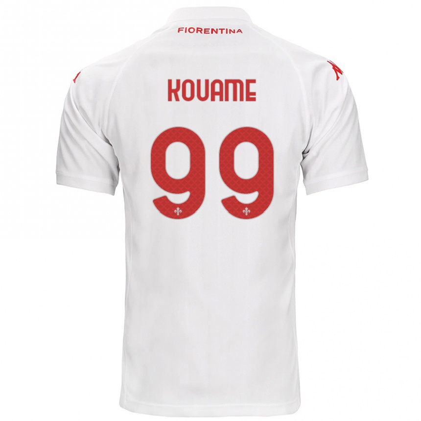 Kids Football Christian Kouamé #99 White Away Jersey 2024/25 T-Shirt Uk