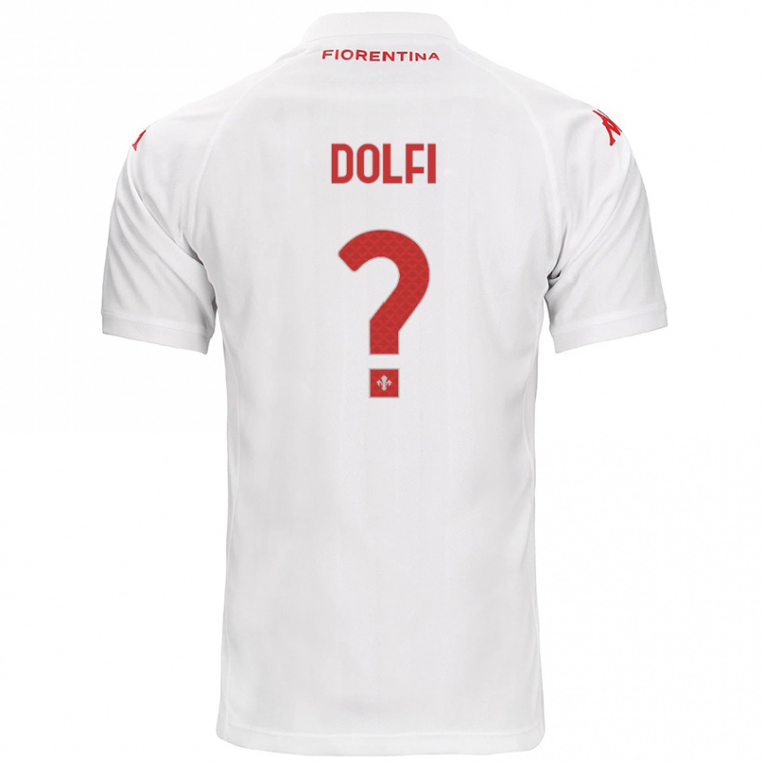 Kids Football Brando Dolfi #0 White Away Jersey 2024/25 T-Shirt Uk