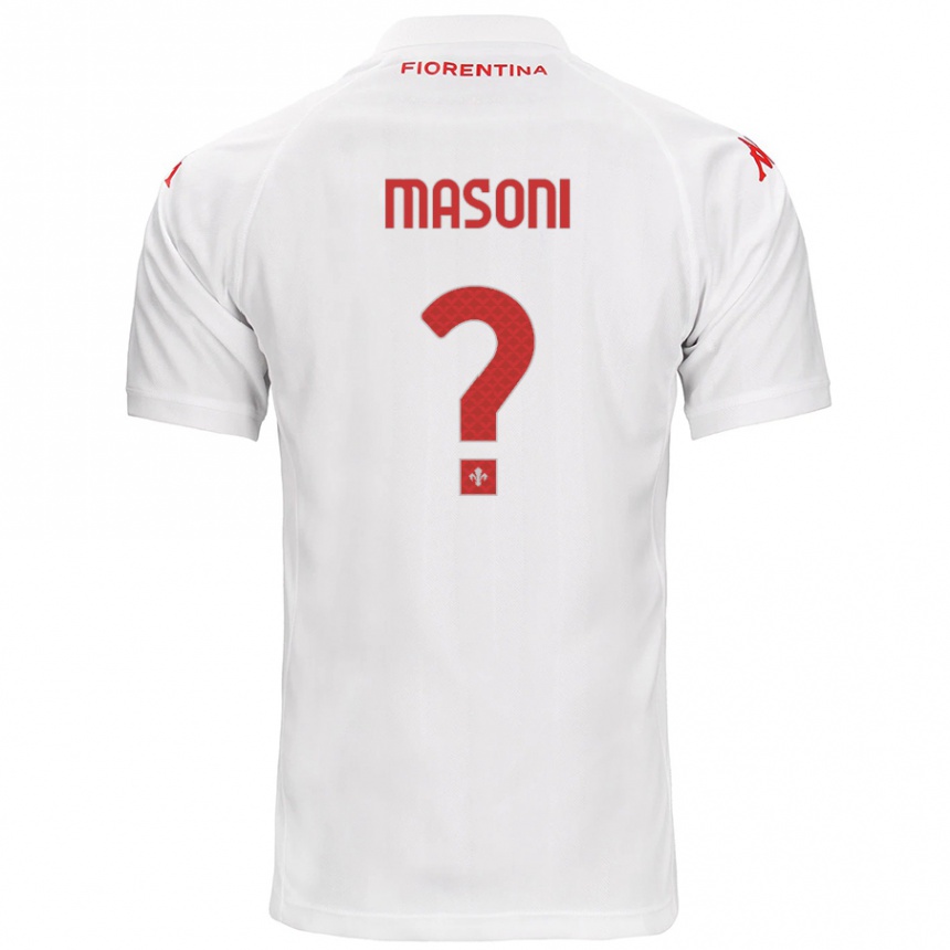 Kids Football Tommaso Masoni #0 White Away Jersey 2024/25 T-Shirt Uk