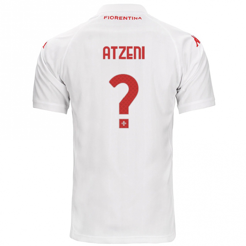 Kids Football Davide Atzeni #0 White Away Jersey 2024/25 T-Shirt Uk